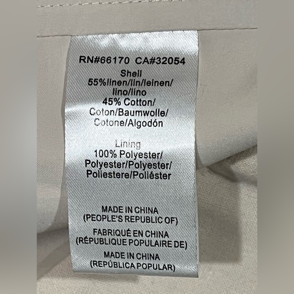 Hutch for Anthropologie strapless top Big Bow in back Womens size 12 Linen blend - Picture 8 of 9